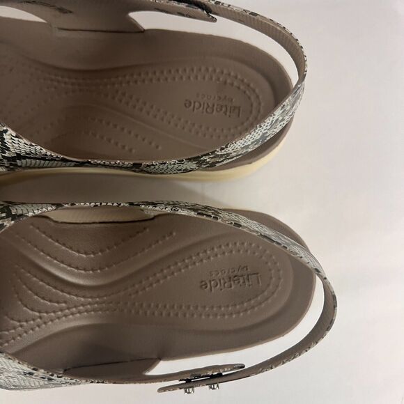 Crocs LiteRide Brooklyn SNAKE Platform Sandal Womens Size 11 - Picture 6 of 11